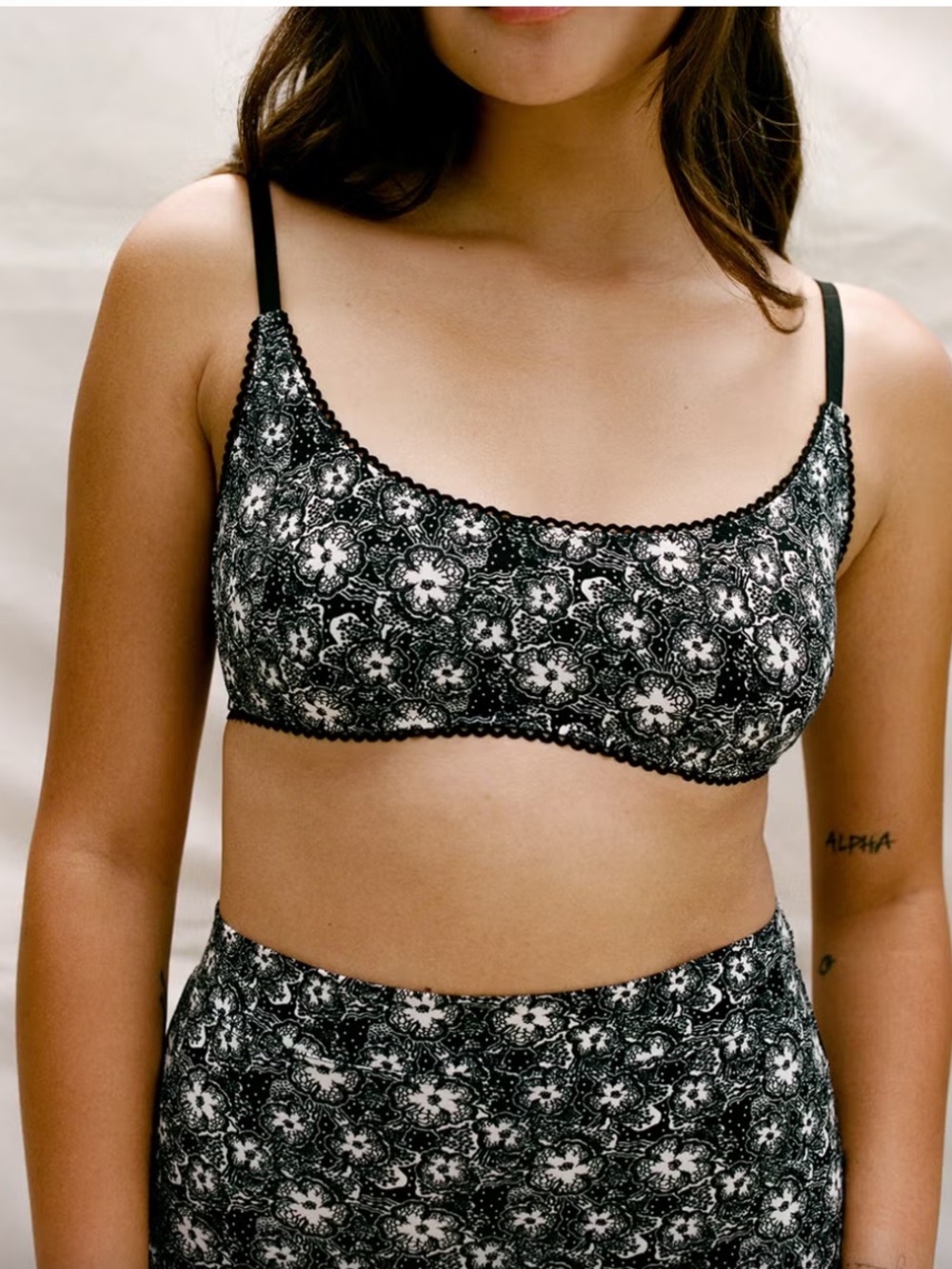 ThirdLove Kit Undergarments Organic Cotton Tank Bralette Size Small